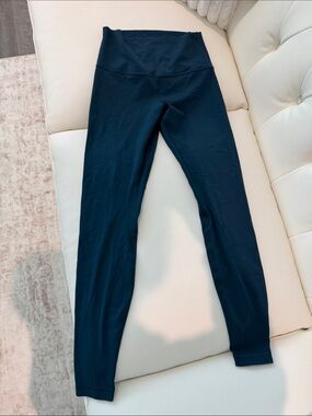 Lululemon size 6 length 28” High-Waisted Navy Leggings